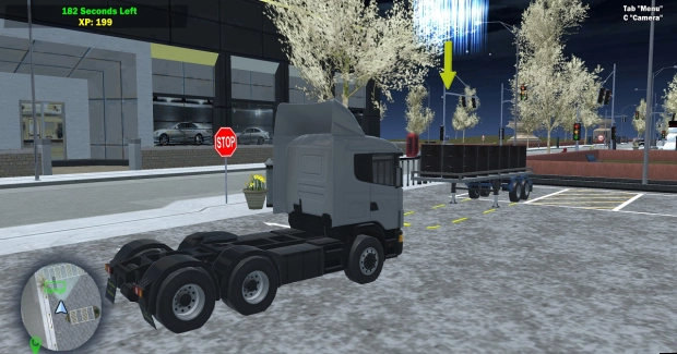 Game: 18 wheeler truck driving cargo