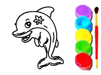 Game: Dolphin Coloring Book