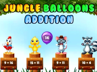 Game: Jungle Balloons Addition