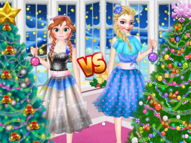 Game: Ellie VS Annie Christman Tree!