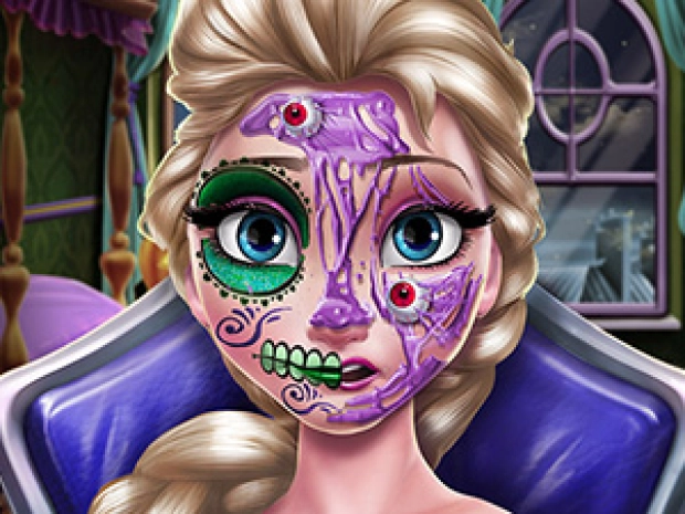 Game: Elsa Scary Halloween Makeup