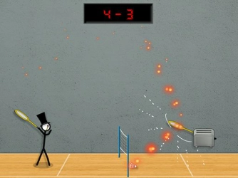 Game: Stick Figure Badminton 3