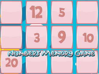 Game: Memory Game With Numbers