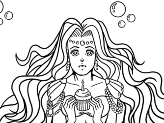 Game: Kawaii Mermaids Coloring Book Game