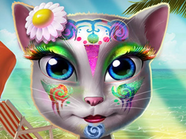 Game: Kitty Beach Makeup