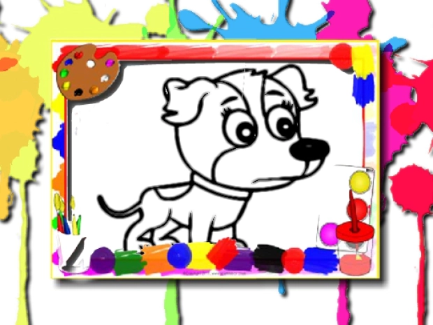 Game: Dogs Coloring Book