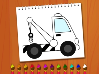 Game: Coloring Book Excavator Trucks