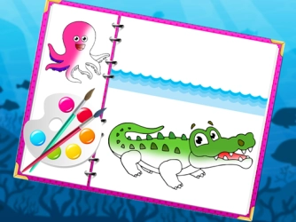 Game: Sea Creatures Coloring Book
