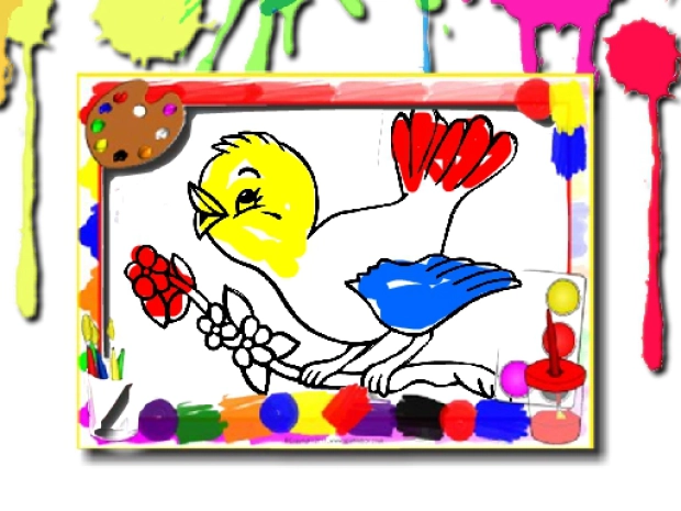 Game: Birds Coloring Book