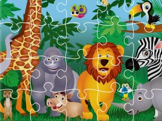 Game: King of Jungle Jigsaw