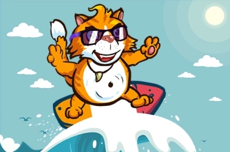 Game: Surfer Cat