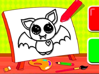 Game: Easy Kids Coloring Bat