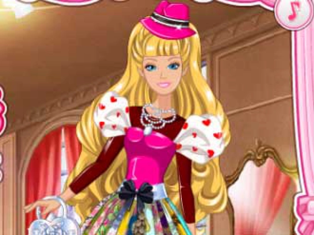 Game: Barbie's Valentine's Patchwork Dress