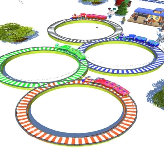 Game: Lowpolly Train Racing Game 
