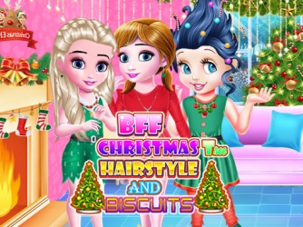 Game: BFF Christmas Tree Hairstyle And Biscuits