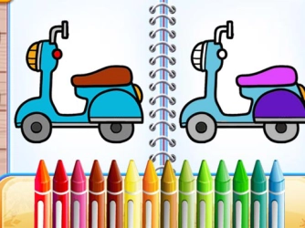 Game: Cute Bike Coloring Book