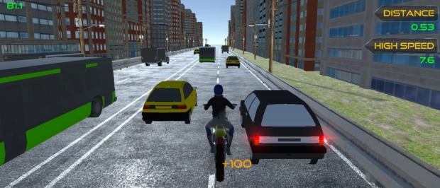 Game: Motorbike Traffic