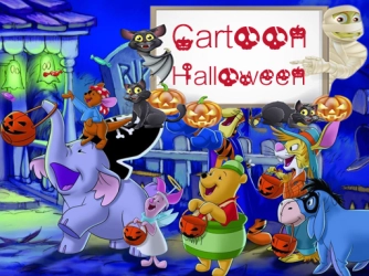 Game: Cartoon Halloween Slide Puzzle