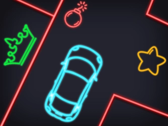 Game: Neon car Puzzle