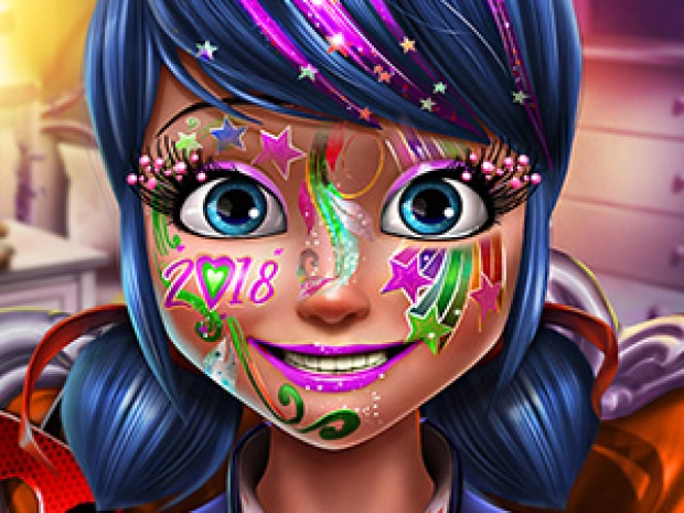 Game: Dotted Girl New Year Makeup