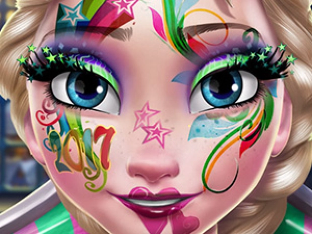 Game: Elsa New Year Makeup