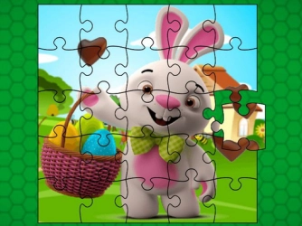 Game: Easter Bunny Eggs Jigsaw
