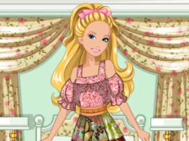 Game: Barbie's Patchwork Peasant Dress