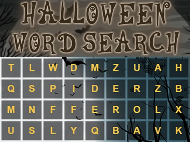 Game: Halloween Words Search