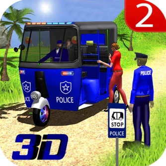 Game: Police Auto Rickshaw Taxi Game