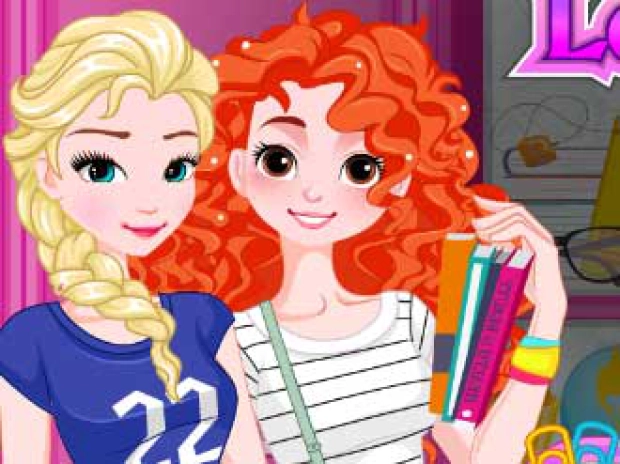 Game: Princess Back 2 School Lockers