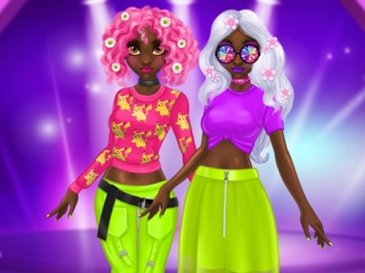 Game: Princess Incredible Spring Neon Hairstyles