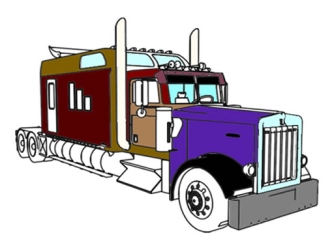Game: American Trucks Coloring