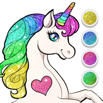 Game: Unicorn Dress Up Coloring Book