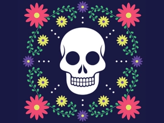 Game: Colorful Skull Jigsaw