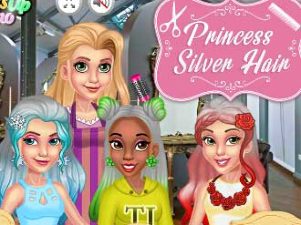 Game: Princess Silver Hairstyles