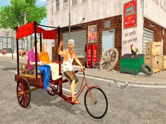 Game: City Public Cycle Rickshaw Driving Simulator