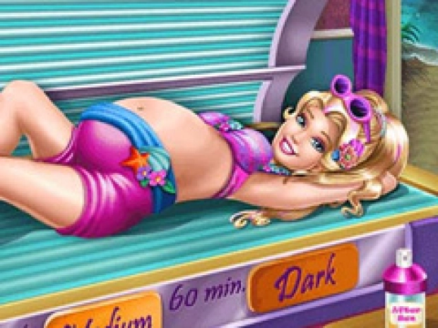 Game: Pregnant Princess Tanning Solarium H5