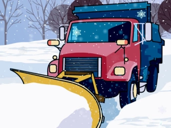 Game: Hidden Snowflakes in Plow Trucks