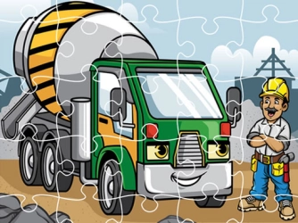 Game: Construction Trucks Jigsaw