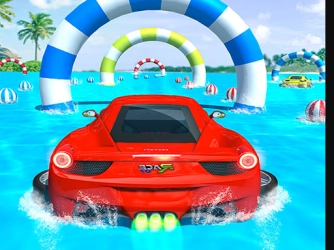 Game: Water Surfing Car Stunts Car Racing Game