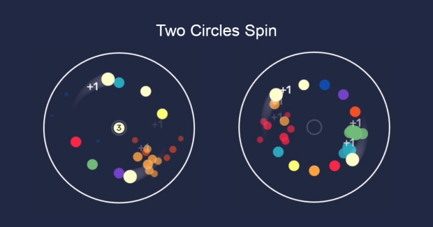 Game: Two Circles Spin