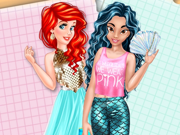 Game: Jasmine and Ariel Wardrobe Swap